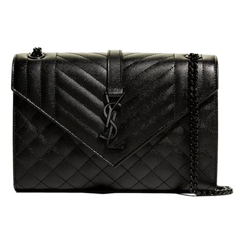 Saint Laurent V Flap Monogram YSL Medium Tri